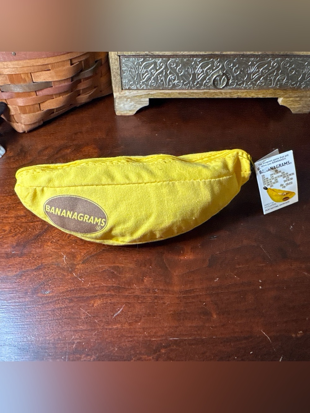 Bananagrams Banana Game Pouch - Yellow NEW